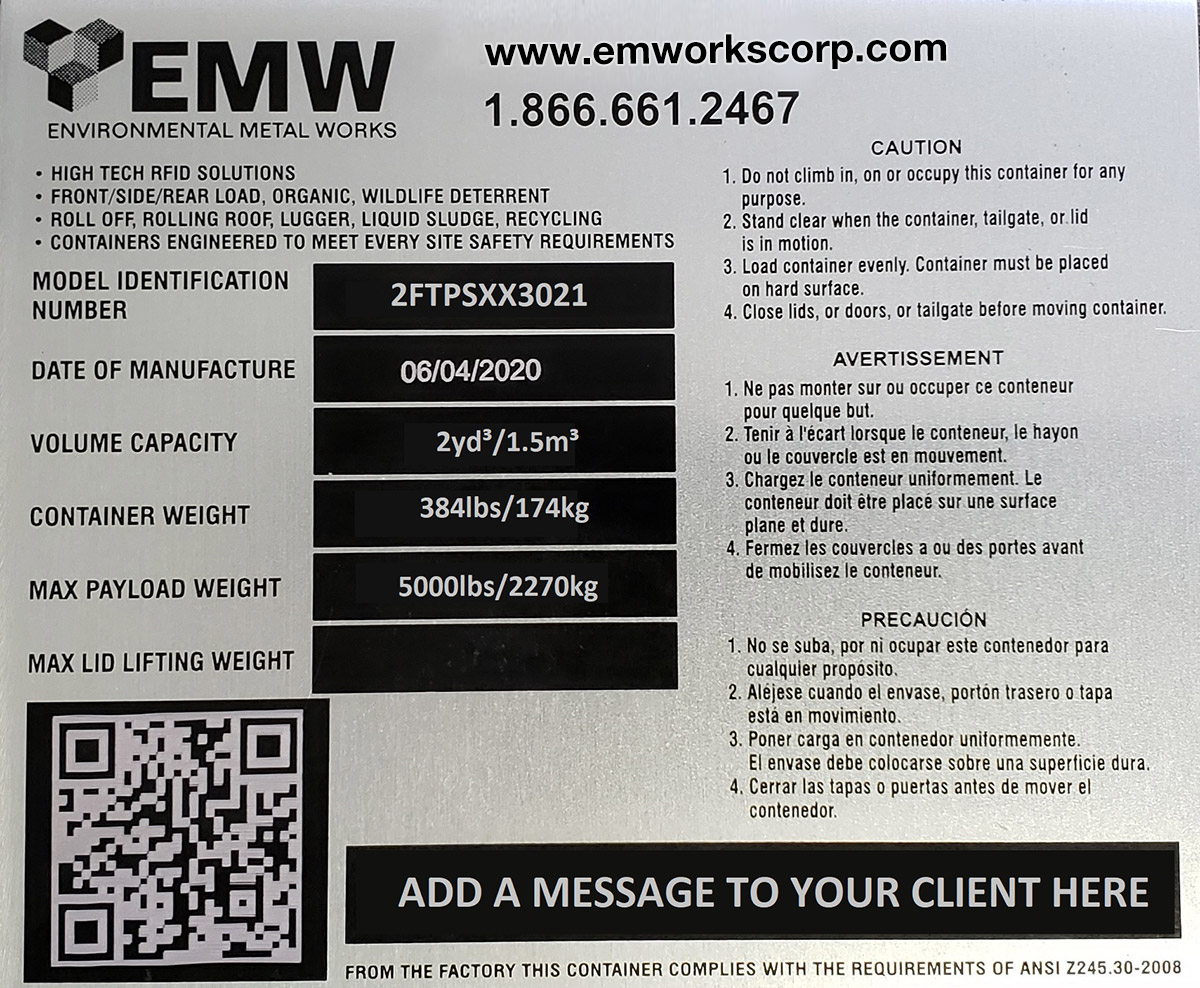 EMWorks Manufacturing Tag